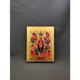Писаная икона Древо Иессеево Пресвятой Богородицы 9 &times; 11,5 см M 92 фото