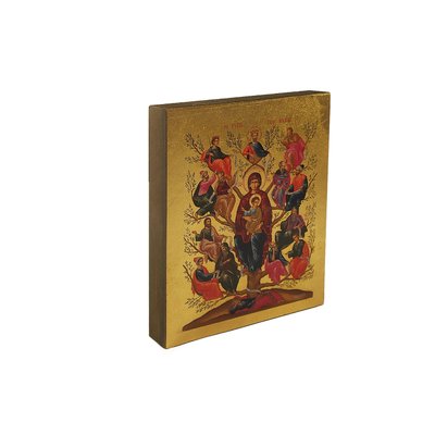 Писаная икона Древо Жизни Пресвятой Богородицы 9 Х 11,5 см m 92 фото
