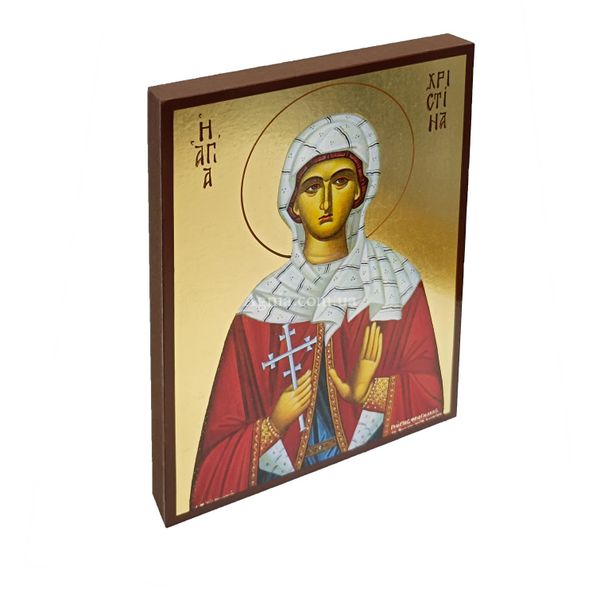 Именная икона Святая Христина (Кристина) 14 Х 19 см L 201 фото