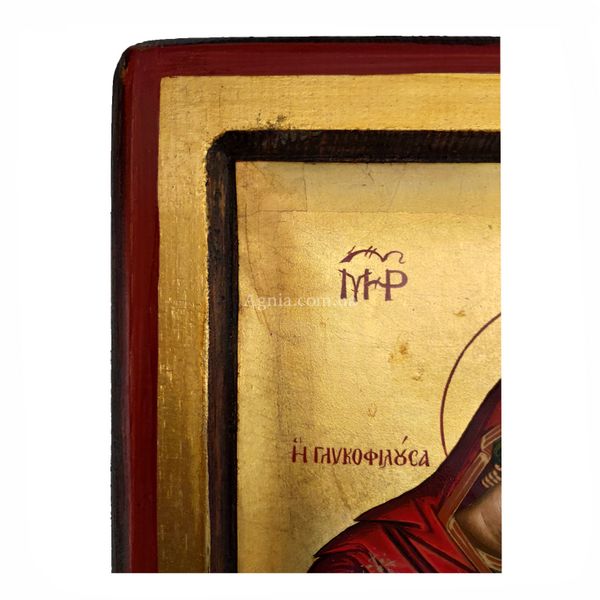 Деревянная писаная икона Божией Матери Гликофилуса 20,5 Х 26,5 см Е 47 фото
