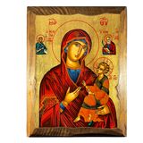Деревянная писаная икона Божьей Матери Скоропослушница 23,5 Х 28,5 см m 149 фото