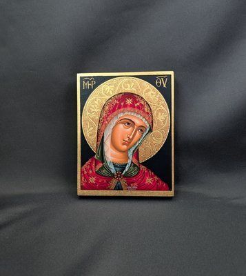 Писана грецька ікона Божої Матері 9 &times; 11,5 см M 337 фото