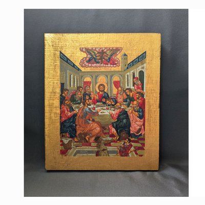Писаная греческая икона Тайная Вечеря 15 &times; 19 см M 380 B фото