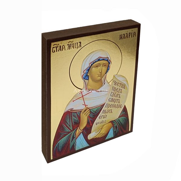 Ікона Свята мучениця Іларія Римська 10 Х 14 см L 384 фото