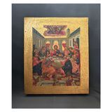 Греческая писаная икона Тайной Вечери 15 &times; 19 см M 380 С фото