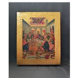Писаная греческая икона Тайная Вечеря 15 &times; 19 см M 380 D фото