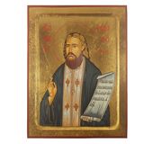 Писаная икона Святой Преподобный Феодосий Балтский  22,5 Х 28,5 см m 151 фото