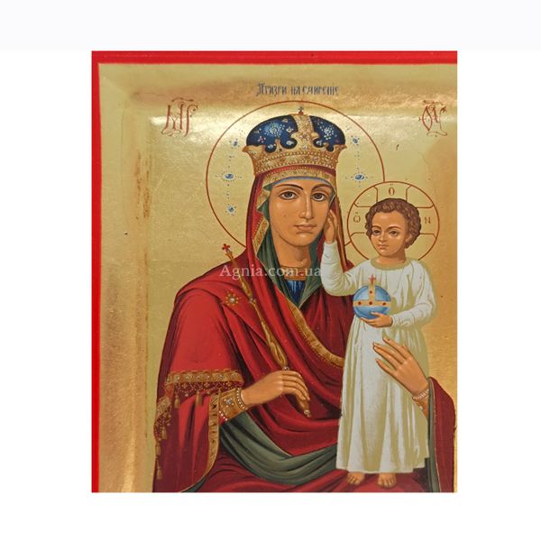 Писана ікона Божої Матері Призри на смирення 15,5 Х 20 см m 14 фото