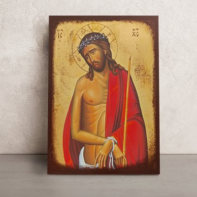 Икона Спаситель Иисус Христос в терновом венце 20 Х 26 см L 788 фото