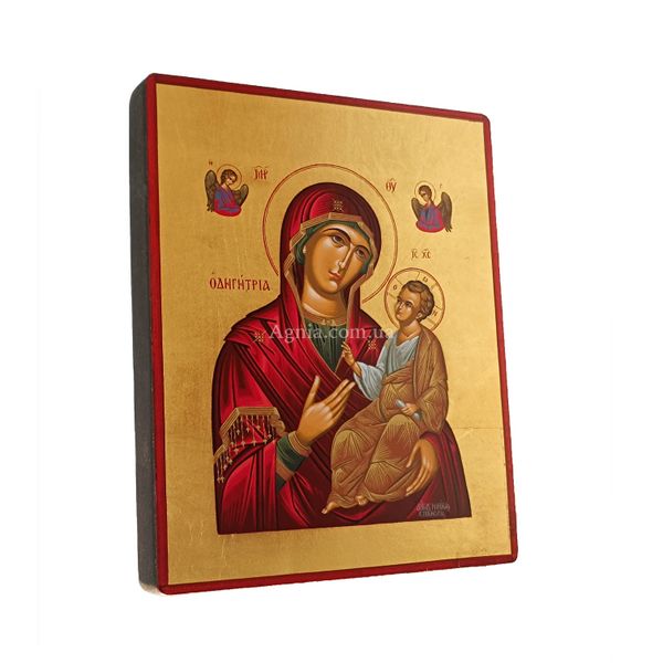 Писаная икона Божией Матери Одигитрия 15 Х 19 см m 47 фото