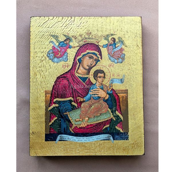 Писаная под старину греческая икона Пресвятой Богородиці 15 &times; 19 см M 382 фото