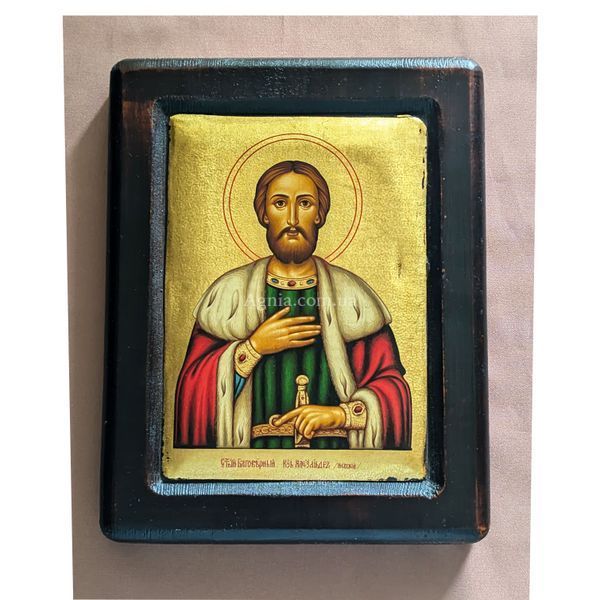Писана ікона Святого Олександра Невського 18 &times; 23 см M 368 фото