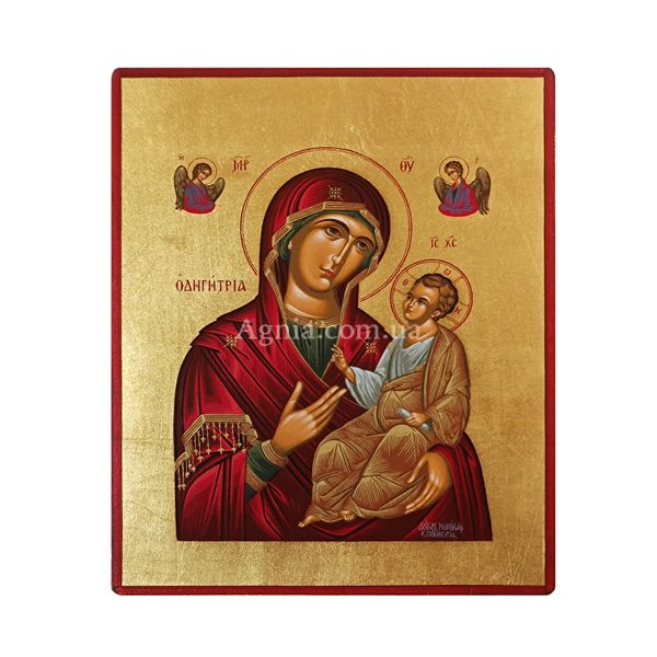 Писана ікона Божої Матері Одигітрія  15 Х 19 см m 47 фото