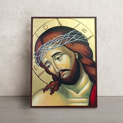 Ікона Ісуса Христа у терновому вінку 14 Х 19 см L 881 фото
