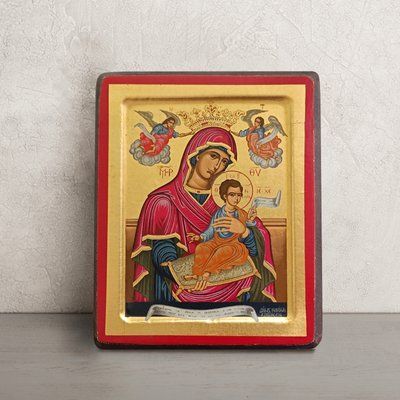 Писана грецька ікона Божої Матері 15,5 Х 20 см m 240 фото