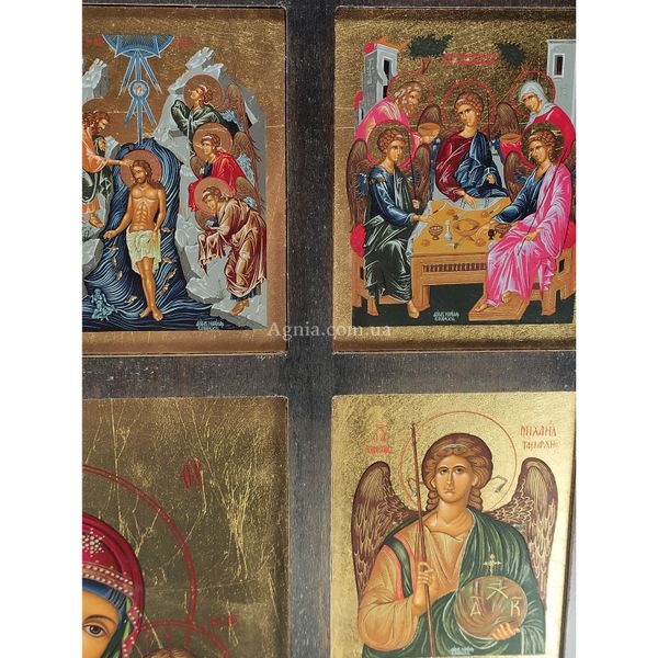 Иконостас ручная роспись на холсте и позолота 13 икон в одной размер 43,5 Х 54,5 см E 37 фото