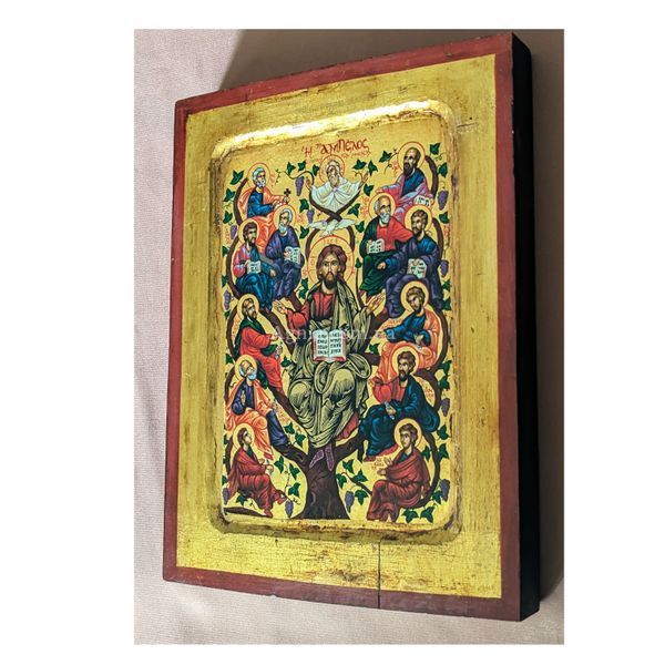Писана грецька ікона Ісус Христос Лоза Істинна 18 &times; 24 см M 370 фото