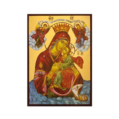 Ікона Божої Матері Взграння Немовляти 10 Х 14 см L 287 фото