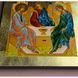 Греческая писаная икона Святой Троицы 18,7 &times; 25 см M 405 фото 10