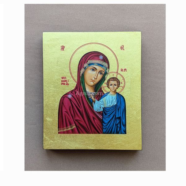 Писаная Казанская икона Божьей Матери 10 &times; 12,5 см  M 102 фото