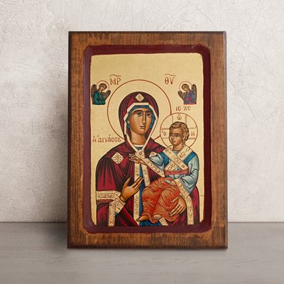 Писана ікона Божа Матір Скоропослушниця 16,5 Х 22,5 см m 197 фото
