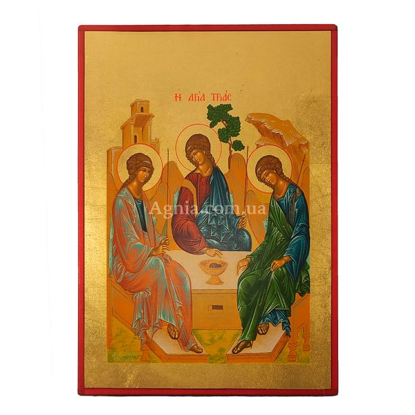 Писана ікона Свята Трійця 19 Х 26 см m 36 фото