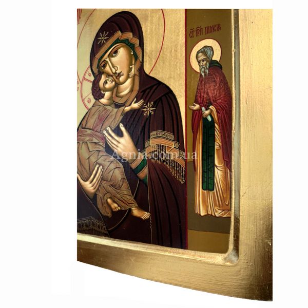 Писана ікона Володимирськой Божої Матері 32 Х 42 см E 48 фото