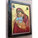 Писаная греческая икона Божией Матери Гликофилуса 23 &times; 29 см M 387 фото 4