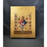 Писаная греческая икона Иисус Христос Лоза Истинная 15 &times; 19 см M 372 фото