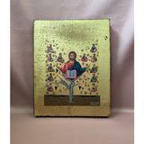 Писаная греческая икона Иисус Христос Лоза Истинная 15 &times; 19 см M 372 D фото