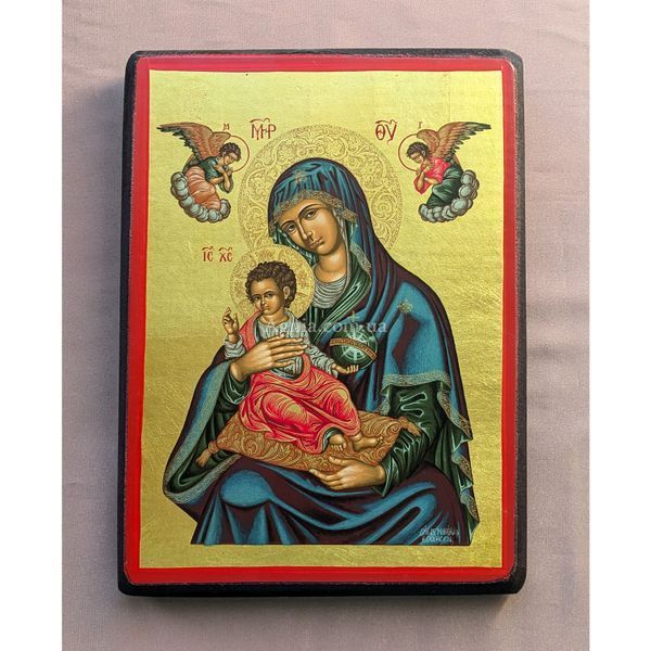 Писаная греческая икона Корфская Божия Матерь (Керкира) 19 &times; 26 см M 260 D фото