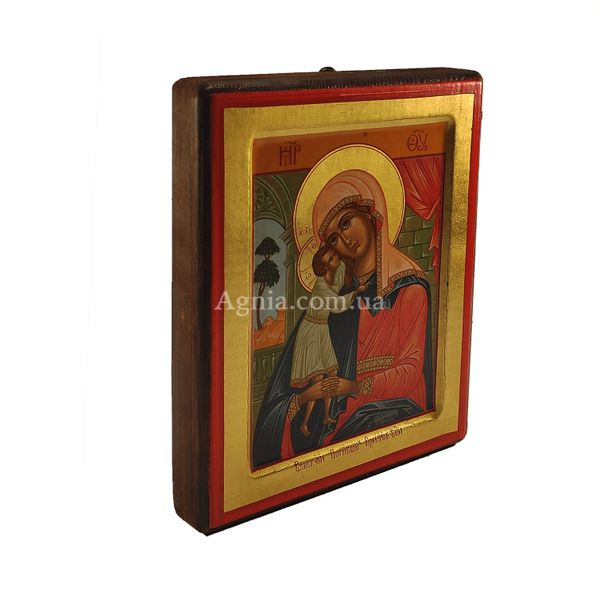 Ікона Божа Матір Стягнення загиблих писана на холсті 15,5 Х 20 см m 55 фото