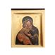 Владимирская икона Божьей Матери писаная на холсте 12 Х 14 см m 184 фото 3