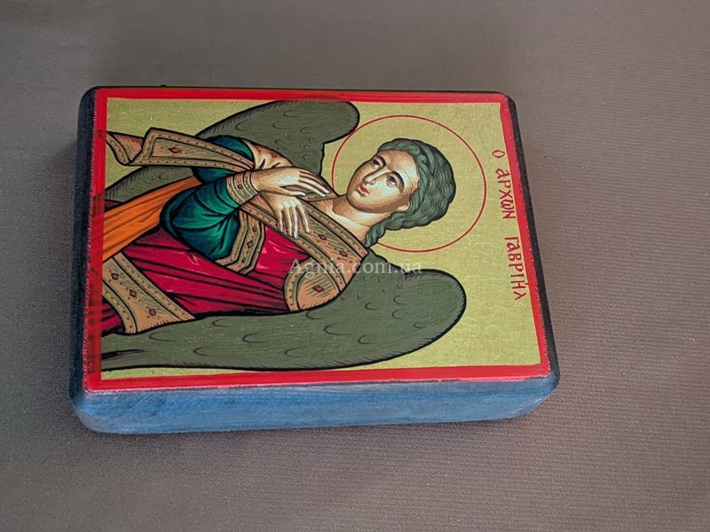 Писаная икона Святого Архангела Гавриила 9,5 &times; 12,5 см M 316 фото