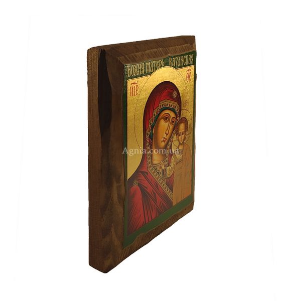 Писаная Казанская икона Божьей Матери 15,5 Х 20 см m 57 фото