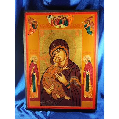 Писаная Владимирская икона Божией Матери 27,5 Х 38 см m 159 фото