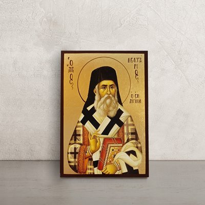 Икона Святителя Нектария Эгинского 10 х 14 см L 754 фото