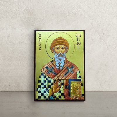 Ікона Святителя Спиридона Триміфунтського 10 &times; 14 см L 1222 фото