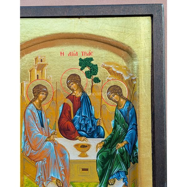 Грецька писана ікона Святої Трійці 17 &times; 21 см M 396 фото