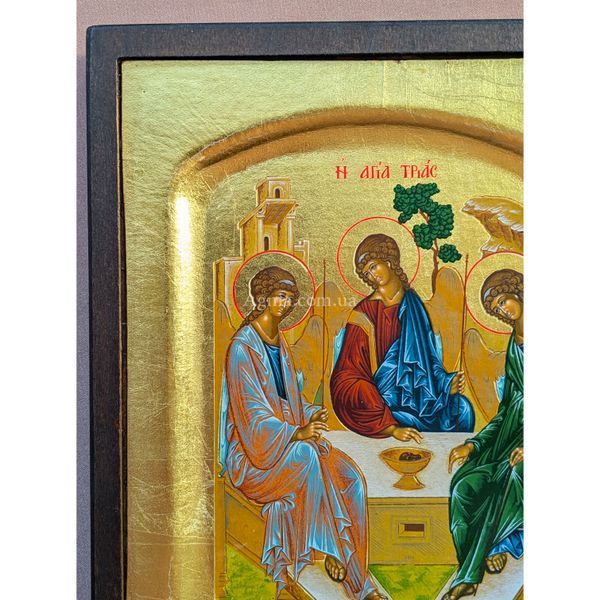 Грецька писана ікона Святої Трійці 17 &times; 21 см M 396 фото