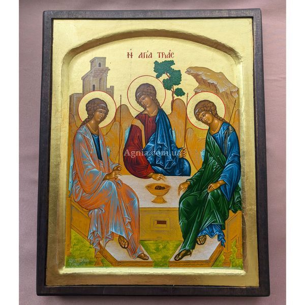 Ексклюзивна писана ікона Святої Трійці 27,5 &times; 34 см M 10 фото