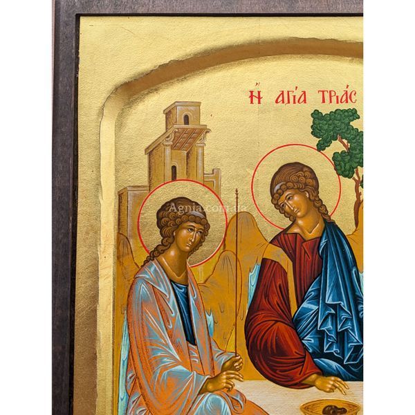 Ексклюзивна писана ікона Святої Трійці 27,5 &times; 34 см M 10 фото
