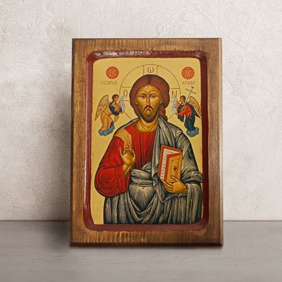 Писаная икона Спасителя Иисуса Христа 16,5 Х 22,5 см M 190 фото