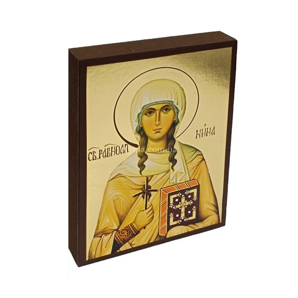 Іменна ікона Свята Равноапостольна Ніна Грузинська 10 Х 14 см L 484 фото