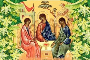 Икона Святой Троицы фото