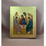 Греческая писаная икона Святая Троица (Ветхозаветная) 15 &times; 19 см M 397 C фото