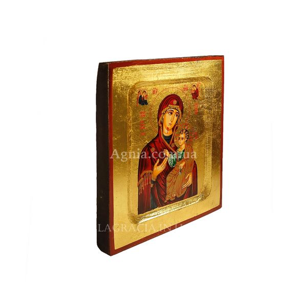Іверська ікона Божої Матері писана на холсті 13,5 Х 16,5 см m 113 фото