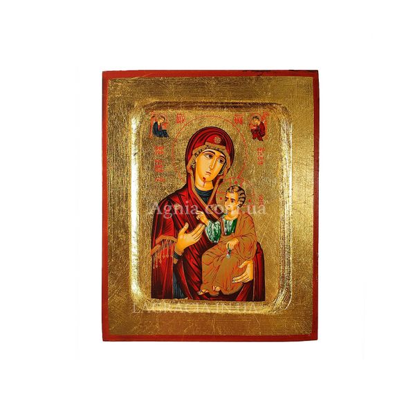 Іверська ікона Божої Матері писана на холсті 13,5 Х 16,5 см m 113 фото