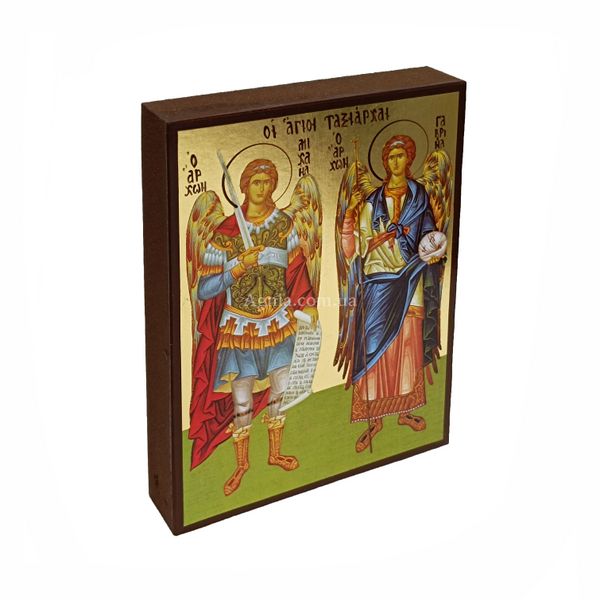 Икона Архангелы Михаил и Гавриил 10 Х 14 см L 313 фото
