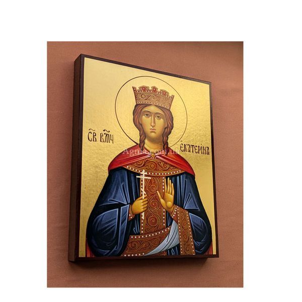 Іменна ікона свята Катерина Олександрійська 10 &times; 14 см L 871 D фото